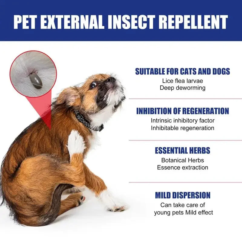 100ml pet cão gato anti pulga gotas inseccida piolhos inseto seguro para casa e gatos cães evitar carrapatos