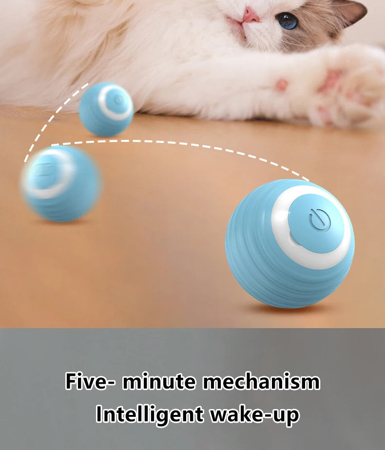 Automatic Rolling Magic Ball para Animais de Estimação, Brinquedos Interativos Inteligentes, Interior, Eletrônico, Cat Game Acessórios