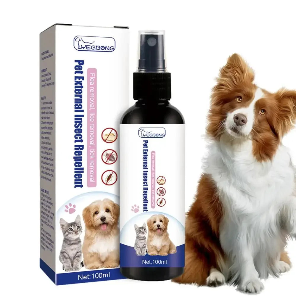 100ml pet cão gato anti pulga gotas inseccida piolhos inseto seguro para casa e gatos cães evitar carrapatos