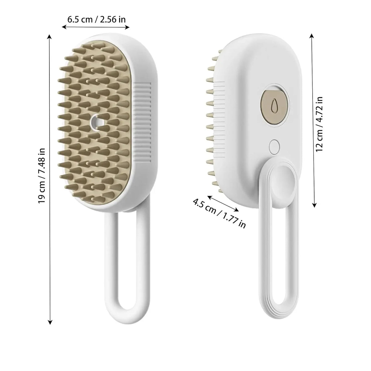 Escova recarregável do vapor Cat Grooming, vaporoso para remover o cabelo solto, Spray elétrico auto-limpante, Dog Massage Combs, Pet Combs, 3 em 1