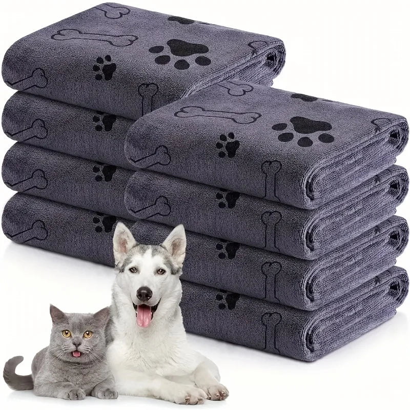 De secagem rápida Microfiber Dog Toalha, Absorvente Pet Bath Produto, fibra, carro limpando pano, Pet fornecimentos, 1Pc