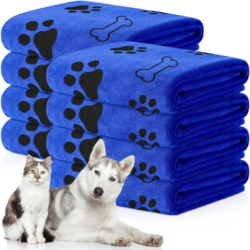 De secagem rápida Microfiber Dog Toalha, Absorvente Pet Bath Produto, fibra, carro limpando pano, Pet fornecimentos, 1Pc