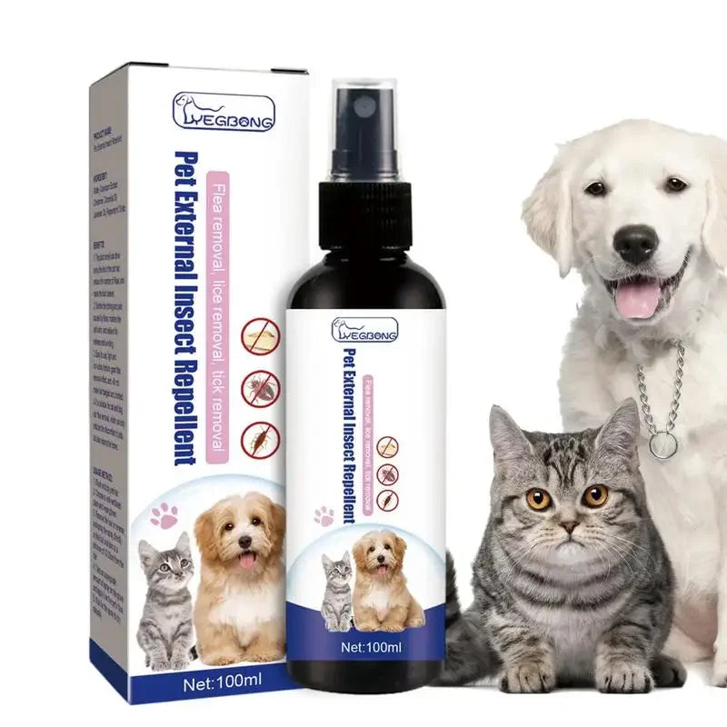 100ml pet cão gato anti pulga gotas inseccida piolhos inseto seguro para casa e gatos cães evitar carrapatos