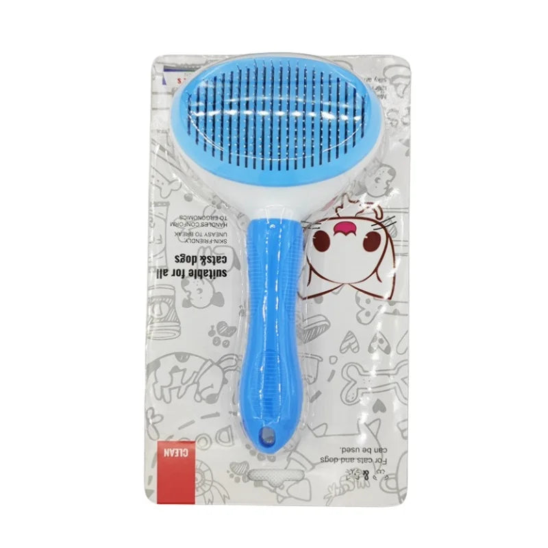 Auto-limpeza Pet Hair Remover Comb, Cat Slicker Brush, Grooming Acessórios, Dog Combs