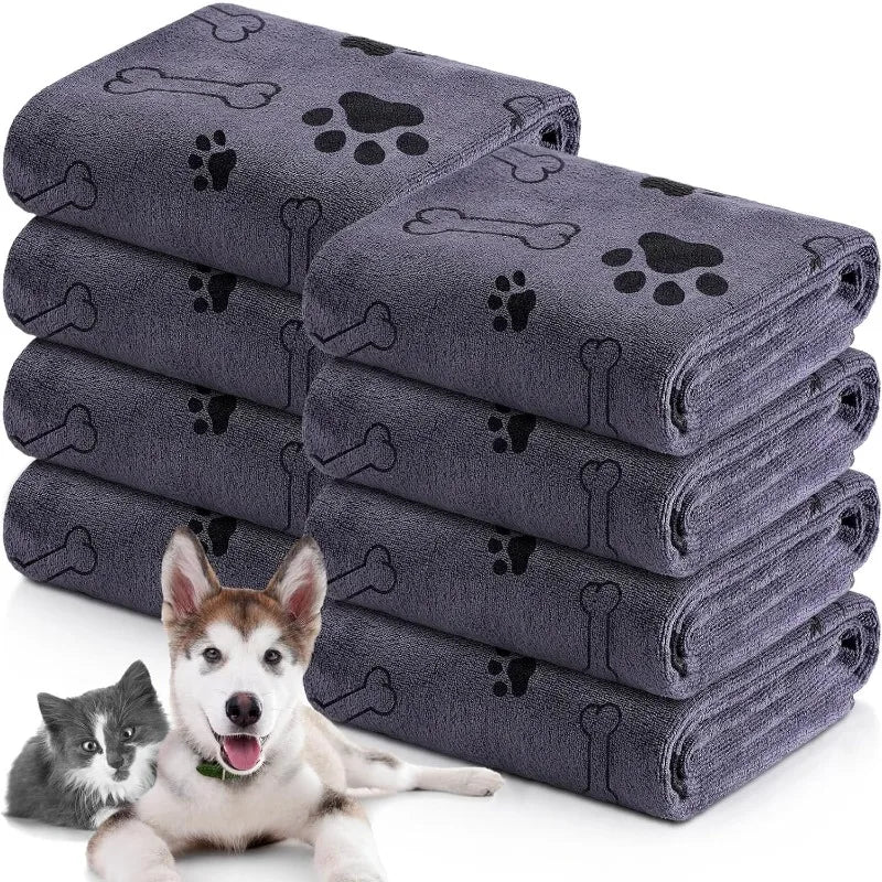 De secagem rápida Microfiber Dog Toalha, Absorvente Pet Bath Produto, fibra, carro limpando pano, Pet fornecimentos, 1Pc