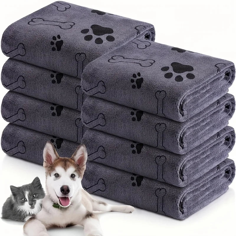 De secagem rápida Microfiber Dog Toalha, Absorvente Pet Bath Produto, fibra, carro limpando pano, Pet fornecimentos, 1Pc