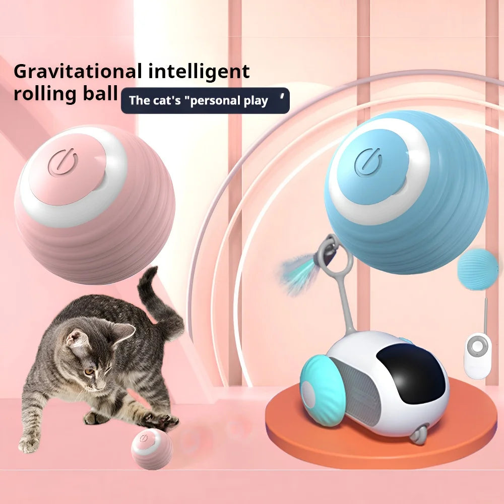 Automatic Rolling Magic Ball para Animais de Estimação, Brinquedos Interativos Inteligentes, Interior, Eletrônico, Cat Game Acessórios